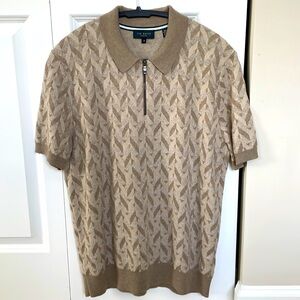 Ted baker zip-up polo